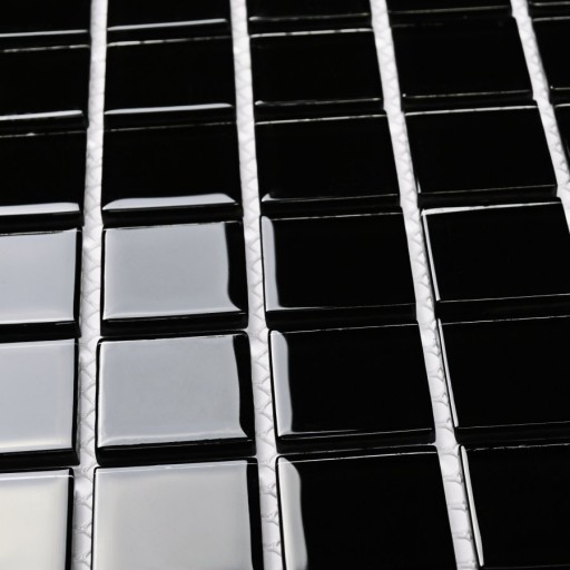 Мозаика стеклянная Black glass 300*300 мм